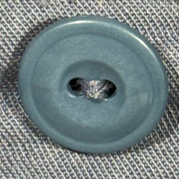 Vintage  80's Engineered Work Garments Blue Long-Sleeve Shop Coat Size 48 - Picture 6 of 10